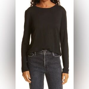 Frame Easy Crewneck Organic Linen Top